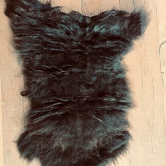 Schaffell Skudde schwarz 80x50cm